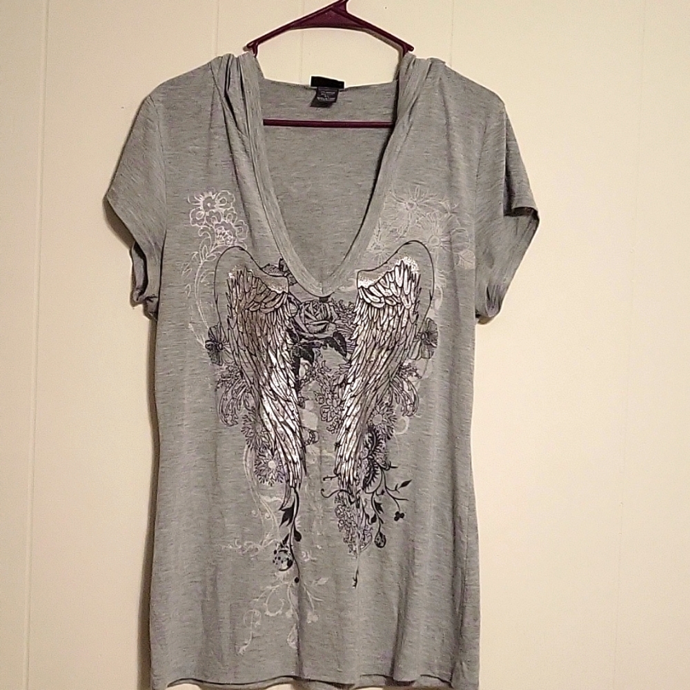 Dots hooded t-shirt